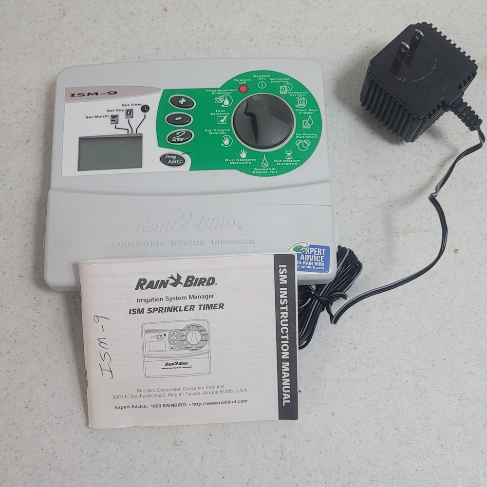 Rain Bird ISM-9 Irrigation System Manager 9 Station Sprinkler Timer Controller